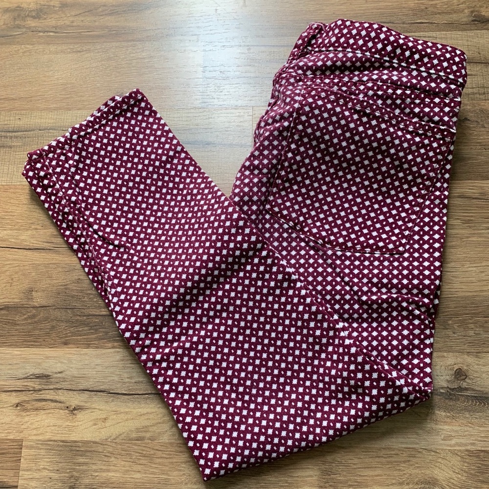 JCrew geometric print jeans